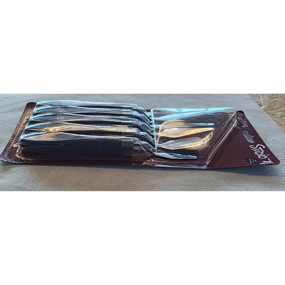 New STUDIO 71 New‎ 5-Piece Painting Knife Set Wood Handle SS